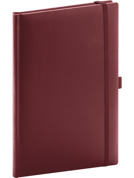 NOTIQUE NOTIQUE Notes Balacron, bordó, bélelt, 15 x 21 cm