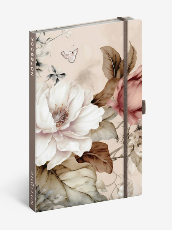 NOTIQUE NOTIQUE Notes Púdervirágok, bélelt, 13 x 21 cm