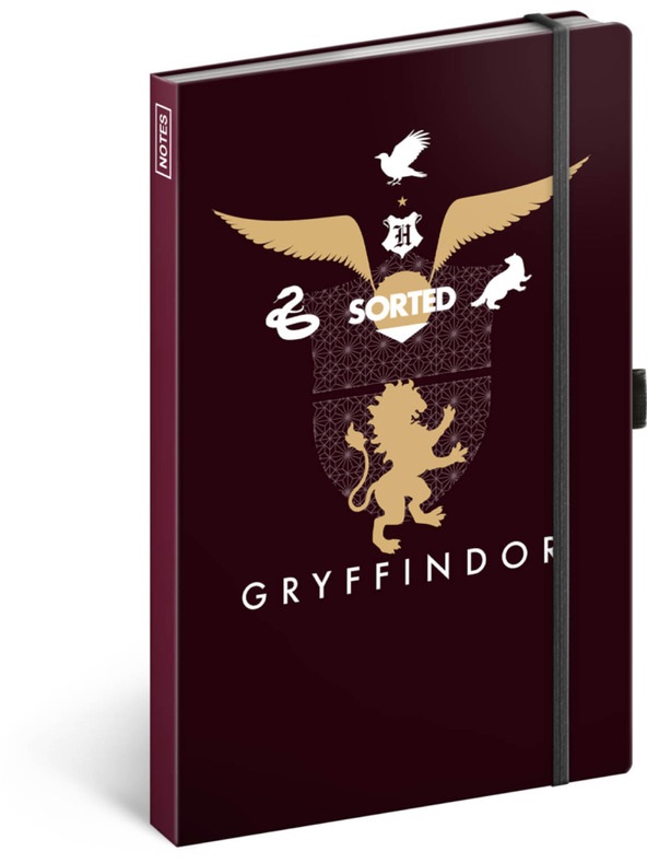 NOTIQUE NOTIQUE Notes Harry Potter - Griffendél, bélelt, 13 x 21 cm BAAGL