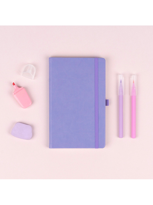 NOTIQUE NOTIQUE Notes Lila, pöttyös, 13 x 21 cm