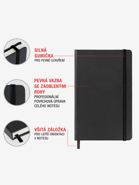 NOTIQUE NOTIQUE Notes Filip Hodas, bélelt, 11 x 16 cm