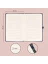 NOTIQUE NOTIQUE Notes Balacron, sötétkék, bélelt, 15 x 21 cm