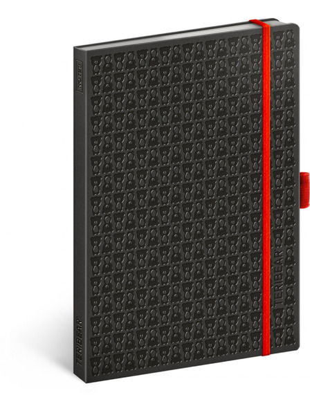 NOTIQUE NOTIQUE Notes Teribear, fekete, bélelt, 15 x 21 cm, A5 BAAGL