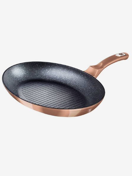 Berlingerhaus Hal- és steak serpenyő márvány felülettel 35 cm Rosegold Metallic Line BERLINGERHAUS