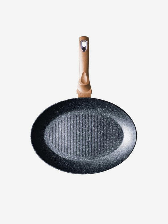 Berlingerhaus Hal- és steak serpenyő márvány felülettel 35 cm Rosegold Metallic Line BERLINGERHAUS