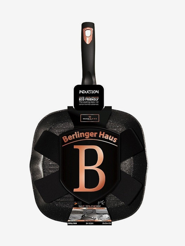 Berlingerhaus Grill serpenyő márvány felülettel BERLINGERHAUS Black Rose Collection (28 cm)