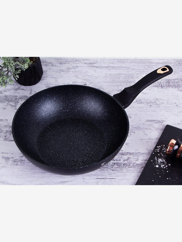 Berlingerhaus Wok serpenyő márvány felülettel BERLINGERHAUS Black Rose Collection (28 cm)