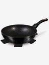 Berlingerhaus Wok serpenyő márvány felülettel BERLINGERHAUS Black Rose Collection (28 cm)