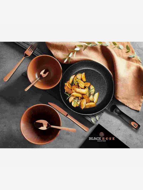 Berlingerhaus Wok serpenyő márvány felülettel BERLINGERHAUS Black Rose Collection (28 cm)