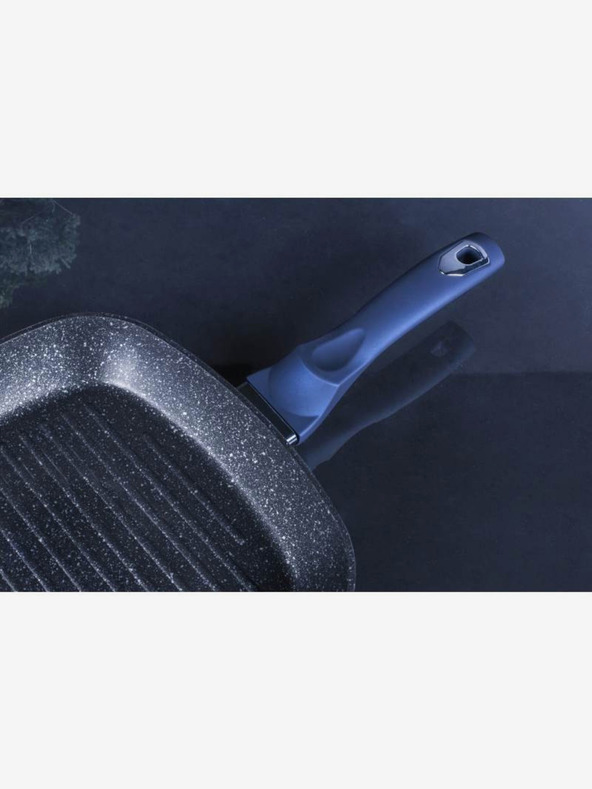 Berlingerhaus Márvány felületű grillserpenyő 28 cm BERLINGERHAUS Metallic Line Aquamarine Edition 28 cm BERLINGERHAUS Metallic Line Aquamarine Edition