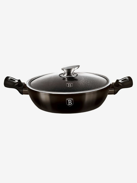 Berlingerhaus Mély serpenyő fedővel 28 cm Shiny Black Collection BERLINGERHAUS