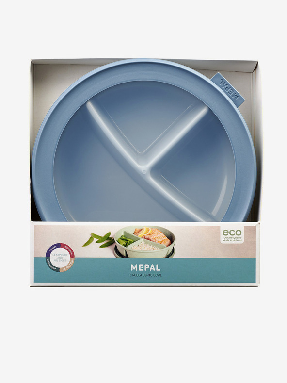 Mepal Világoskék ételtároló doboz Mepal Bento tál Cirqula (250+250+500 ml)