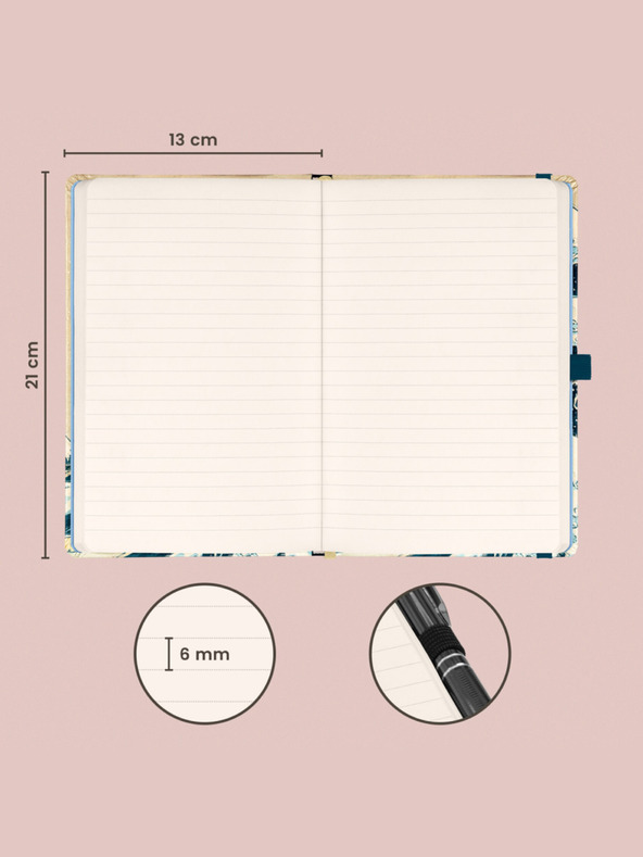 NOTIQUE NOTIQUE Notes Katsushika Hokusai, bélelt, 13 x 21 cm