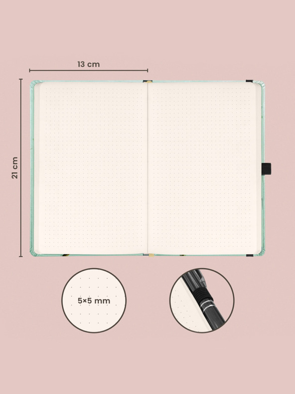NOTIQUE NOTIQUE Notes Madarak, Katerina Winter, pöttyözött, 13 x 21 cm