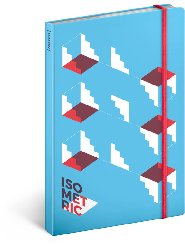 NOTIQUE NOTIQUE Notes Isometric, bélés nélküli, 13 x 21 cm BAAGL