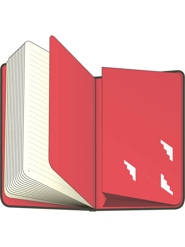 NOTIQUE NOTIQUE Notes Isometric, bélés nélküli, 13 x 21 cm BAAGL