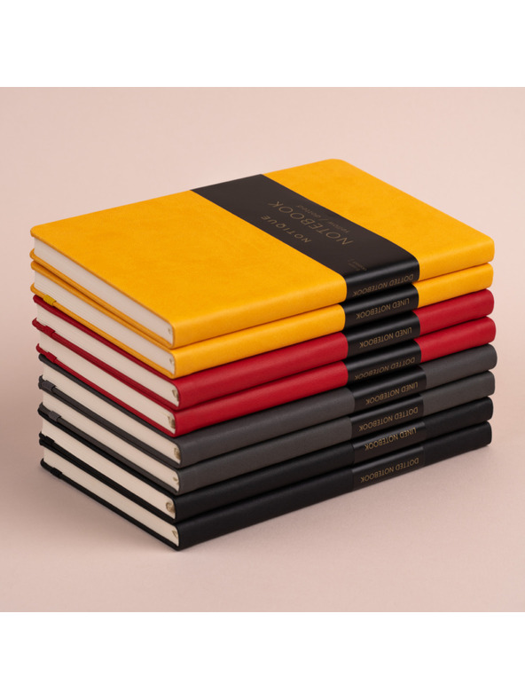 NOTIQUE NOTIQUE Notes Piros, bélelt, 13 x 21 cm