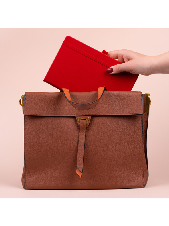 NOTIQUE NOTIQUE Notes Piros, bélelt, 13 x 21 cm