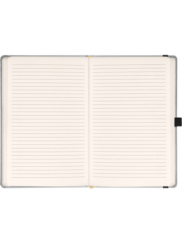 NOTIQUE NOTIQUE Notes Balacron, ezüst, bélelt, 15 x 21 cm