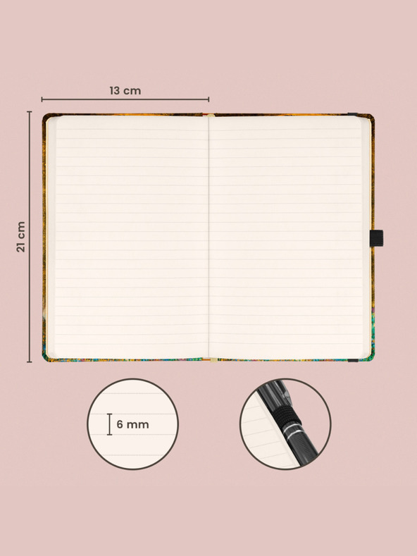 NOTIQUE NOTIQUE Notes Gustav Klimt, bélelt, 13 x 21 cm