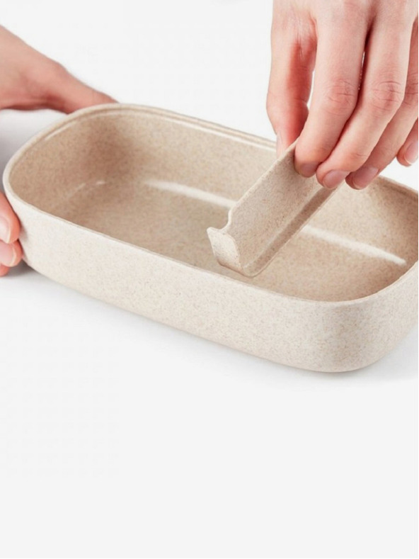 Lékué Krém színű uzsonnás doboz Lékué LunchBox To Go Organic (1000 ml)