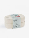 Lékué Krém színű uzsonnás doboz Lékué LunchBox To Go Organic (1000 ml)