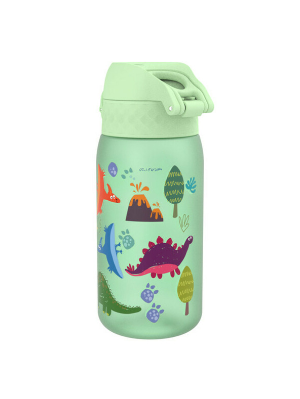 ION8 Ion8 szivárgásmentes palack BPA-mentes dinoszaurusz zöld 350 ml