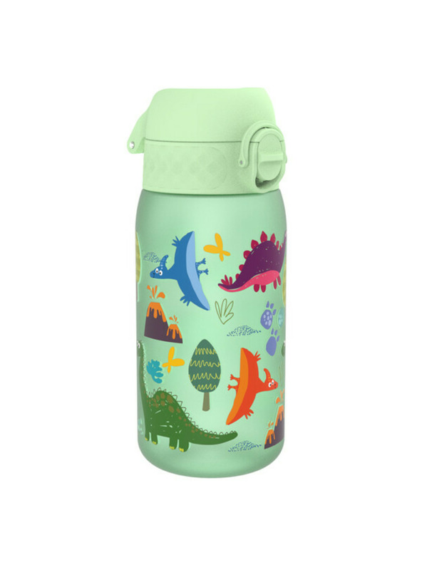 ION8 Ion8 szivárgásmentes palack BPA-mentes dinoszaurusz zöld 350 ml