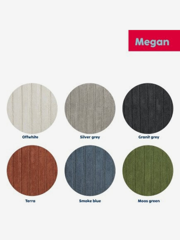 Kela Megan fürdőszobai szőnyeg 100% pamut mohazöld 120,0x70,0x1,6cm KELA