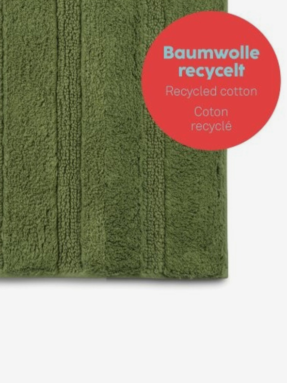 Kela Megan fürdőszobai szőnyeg 100% pamut mohazöld 120,0x70,0x1,6cm KELA