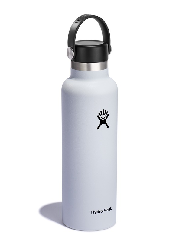 Hydro Flask Hydro Flask rozsdamentes acél termikus palack Standard Mouth Flex Cap 21 oz (621 ml) Fehér