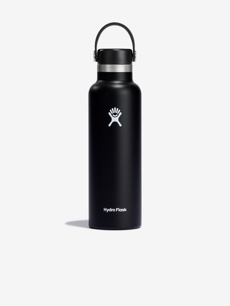 Hydro Flask Fekete rozsdamentes acél Hydro Flask Standard Mouth Flex Cap (621 ml)