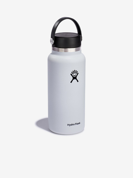 Hydro Flask Fehér rozsdamentes termosz Hydro Flask Wide Mouth Flex Cap (946 ml)