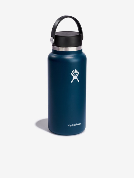 Hydro Flask Sötétkék rozsdamentes termosz Hydro Flask Wide Mouth Flex Cap (946 ml)