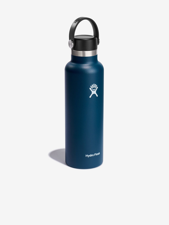 Hydro Flask Sötétkék rozsdamentes termosz Hydro Flask Standard Mouth Flex Cap (621 ml)