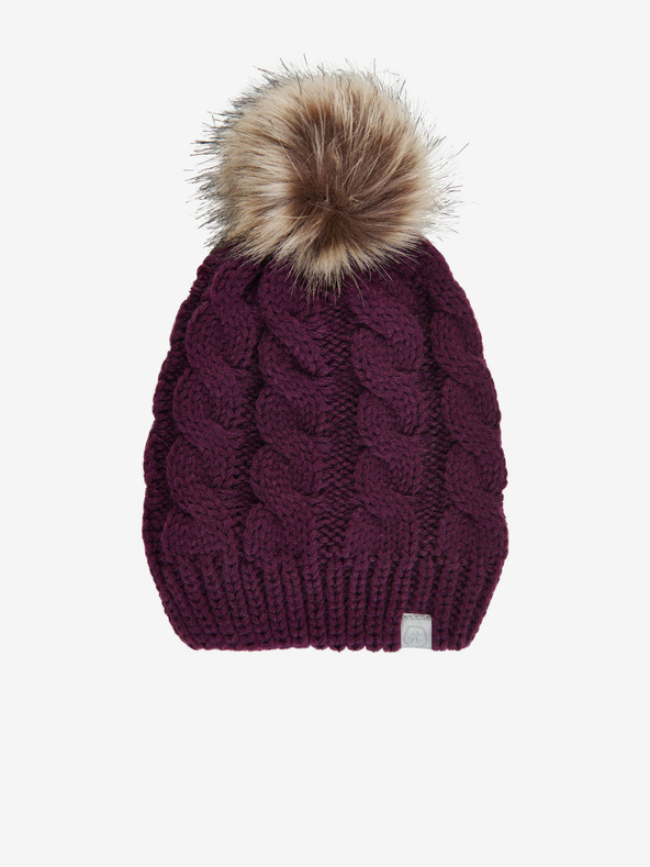 Color Kids Lila lányoknak téli sapka pomponnal és gyapjúkeverékkel Color Kids