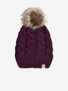 Color Kids Lila lányoknak téli sapka pomponnal és gyapjúkeverékkel Color Kids