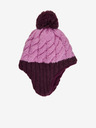 Color Kids Lila és rózsaszínű lányoknak téli sapka pomponnal Color Kids