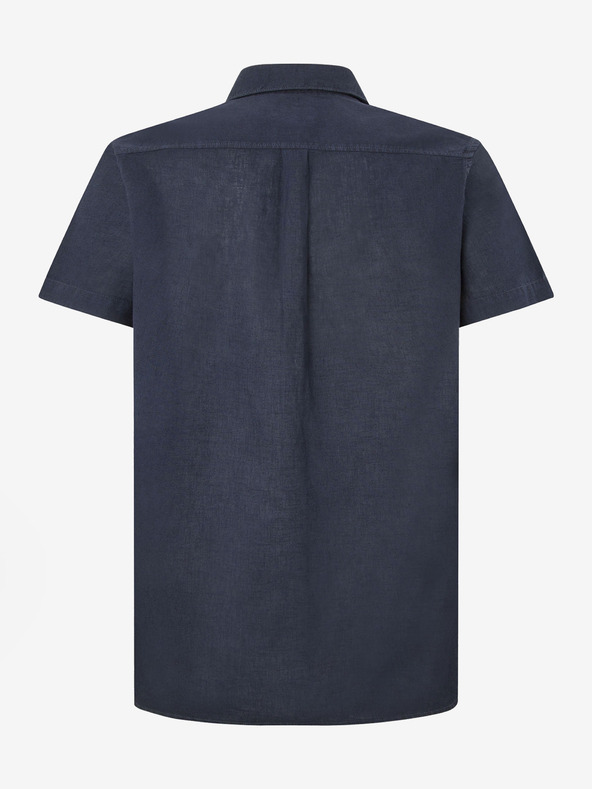 Pepe Jeans Sötétkék férfi rövid ujjú lenvászon ing Pepe Jeans