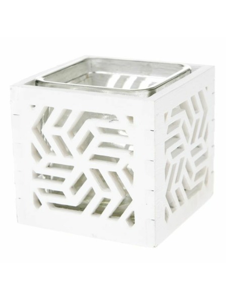 Casa de Engel Fa gyertyatartó üveggel - fehér, 0/40