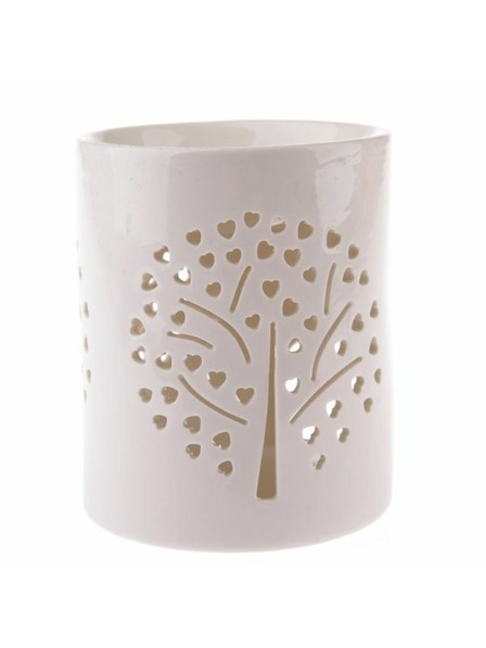 Casa de Engel Fehér porcelán aromalámpa fával, 1/27