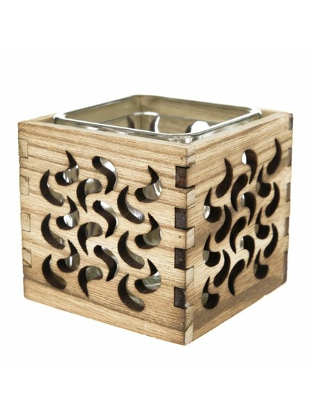 Casa de Engel Natúr fa mécsestartó üveggel, 0/40