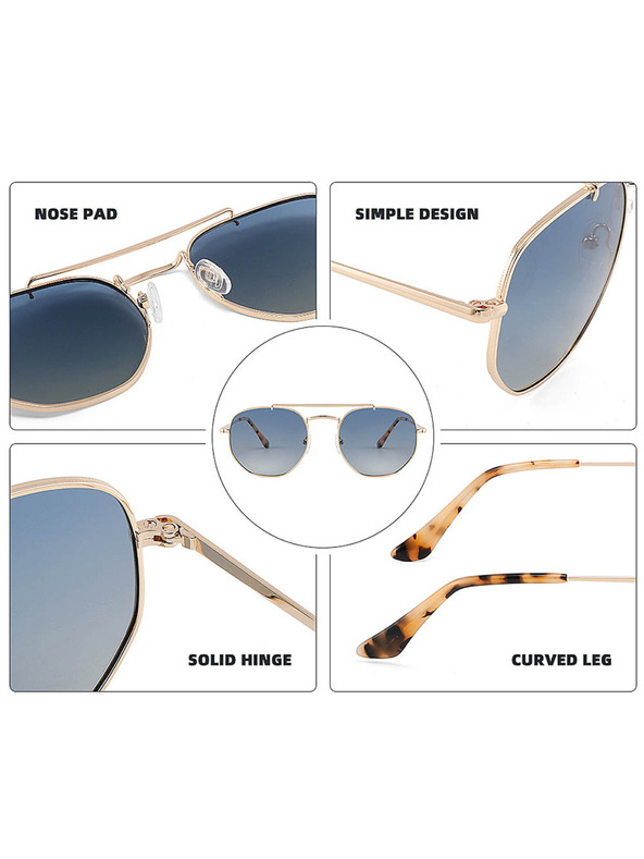 VEYREY Veyrey high-end polarizált pilóta napszemüveg Bulak