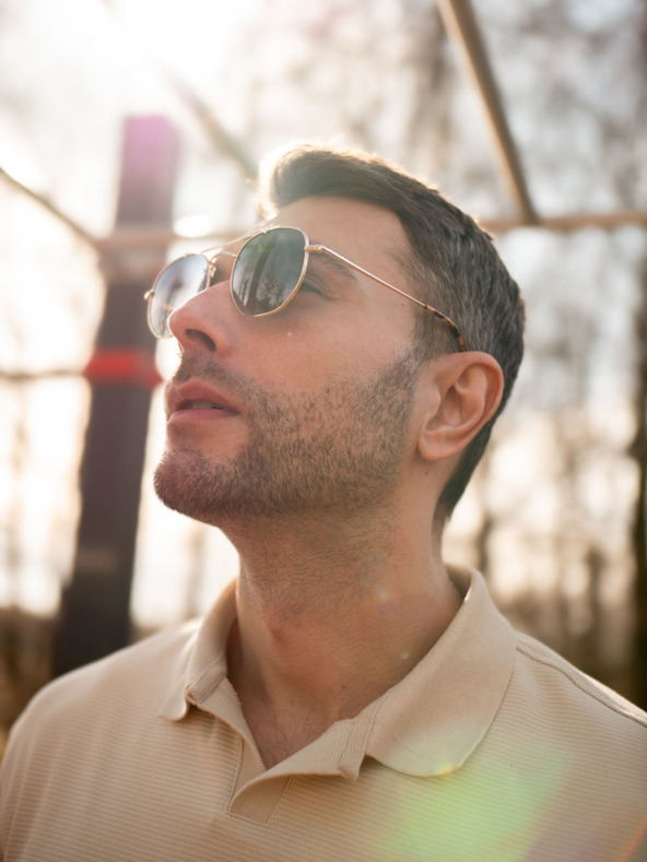 VEYREY Veyrey high-end polarizált pilóta napszemüveg Bulak