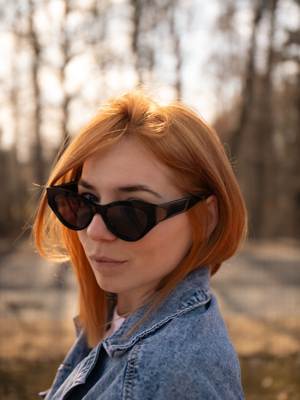 VEYREY VeyRey acetát polarizált cat-eye napszemüveg Zurgug