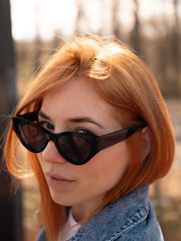 VEYREY VeyRey acetát polarizált cat-eye napszemüveg Zurgug