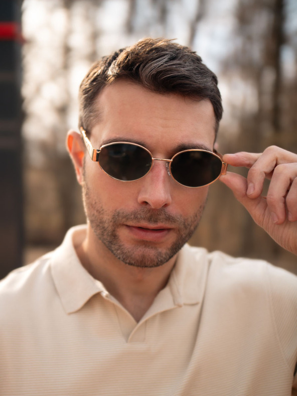 VEYREY Veyrey high-end polarizált lennon típusú napszemüveg Mazoga