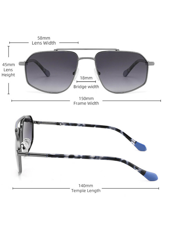 VEYREY Veyrey high-end polarizált pilóta napszemüveg Shufharz