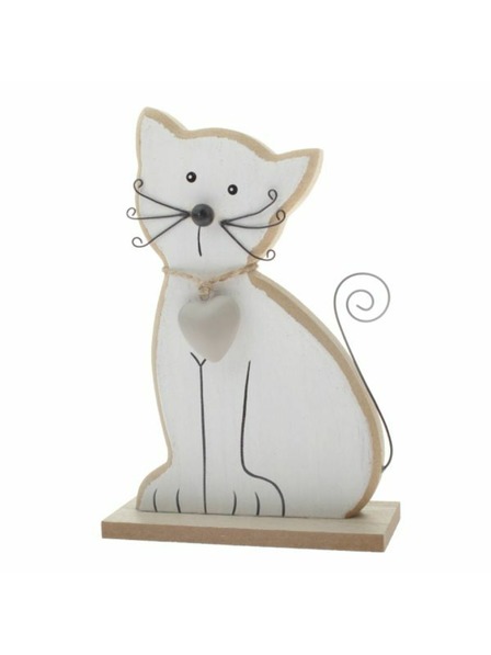 Casa de Engel Fa macska 15cm - fehér, 6/72