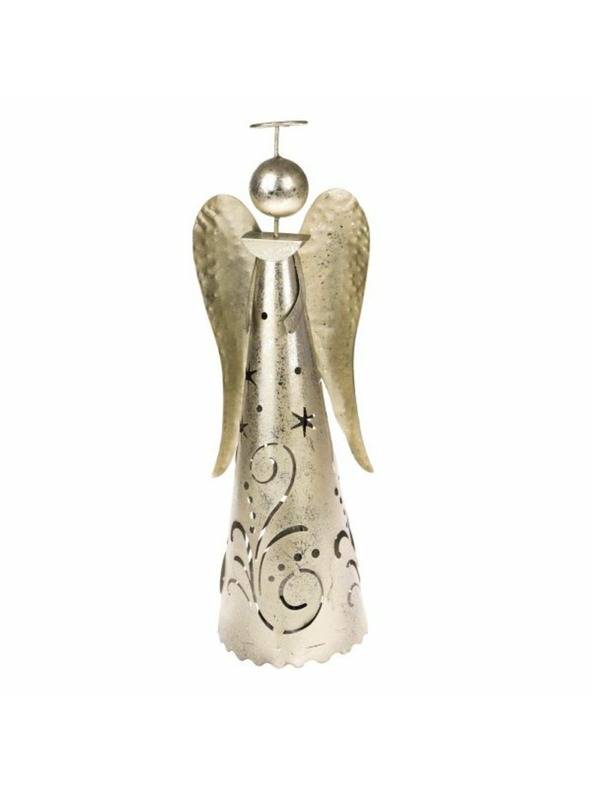 Casa de Engel Fém angyal LED fénnyel, 0/6